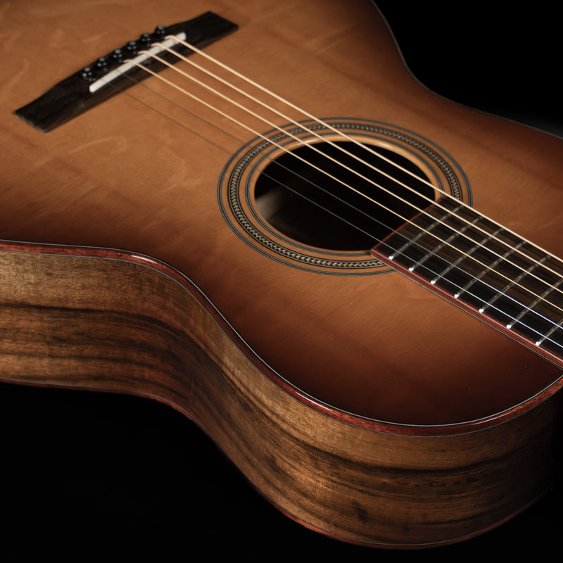 Huss & Dalton OO Custom 12-Fret, Bear Claw Lutz Spruce, Tiger Myrtle, Sunburst - NEW
