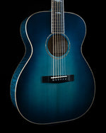 Huss & Dalton "Blue Denim" OM Custom, Reclaimed Sitka Spruce, Quilted Maple, Blue Burst - NEW