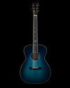 Huss & Dalton "Blue Denim" OM Custom, Reclaimed Sitka Spruce, Quilted Maple, Blue Burst - NEW