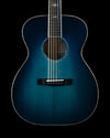 Huss & Dalton "Blue Denim" OM Custom, Reclaimed Sitka Spruce, Quilted Maple, Blue Burst - NEW