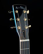 Huss & Dalton "Blue Denim" OM Custom, Reclaimed Sitka Spruce, Quilted Maple, Blue Burst - NEW