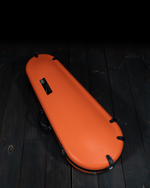 Calton Cases F Model *DELUXE* Mandolin Case, Orange, Silver Interior - SOLD