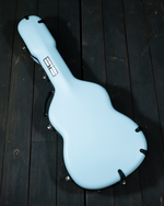 Calton Cases Stratocaster/Telecaster Case, Fits Both, Limited Dresden Blue, Teal Interior - SOLD