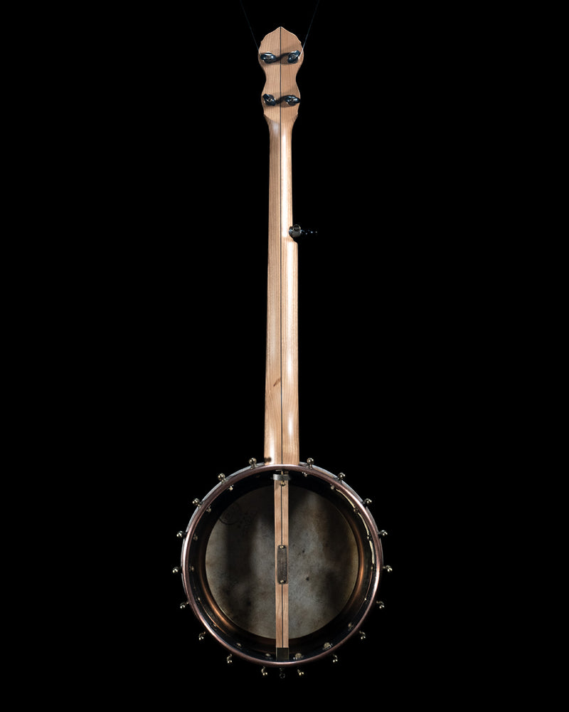 Pisgah Dobson Custom 11" Open-Back Banjo, Copper Spun Over Rim, Skin Head - NEWv