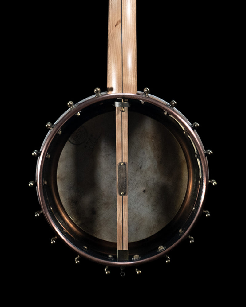 Pisgah Dobson Custom 11" Open-Back Banjo, Copper Spun Over Rim, Skin Head - NEWv