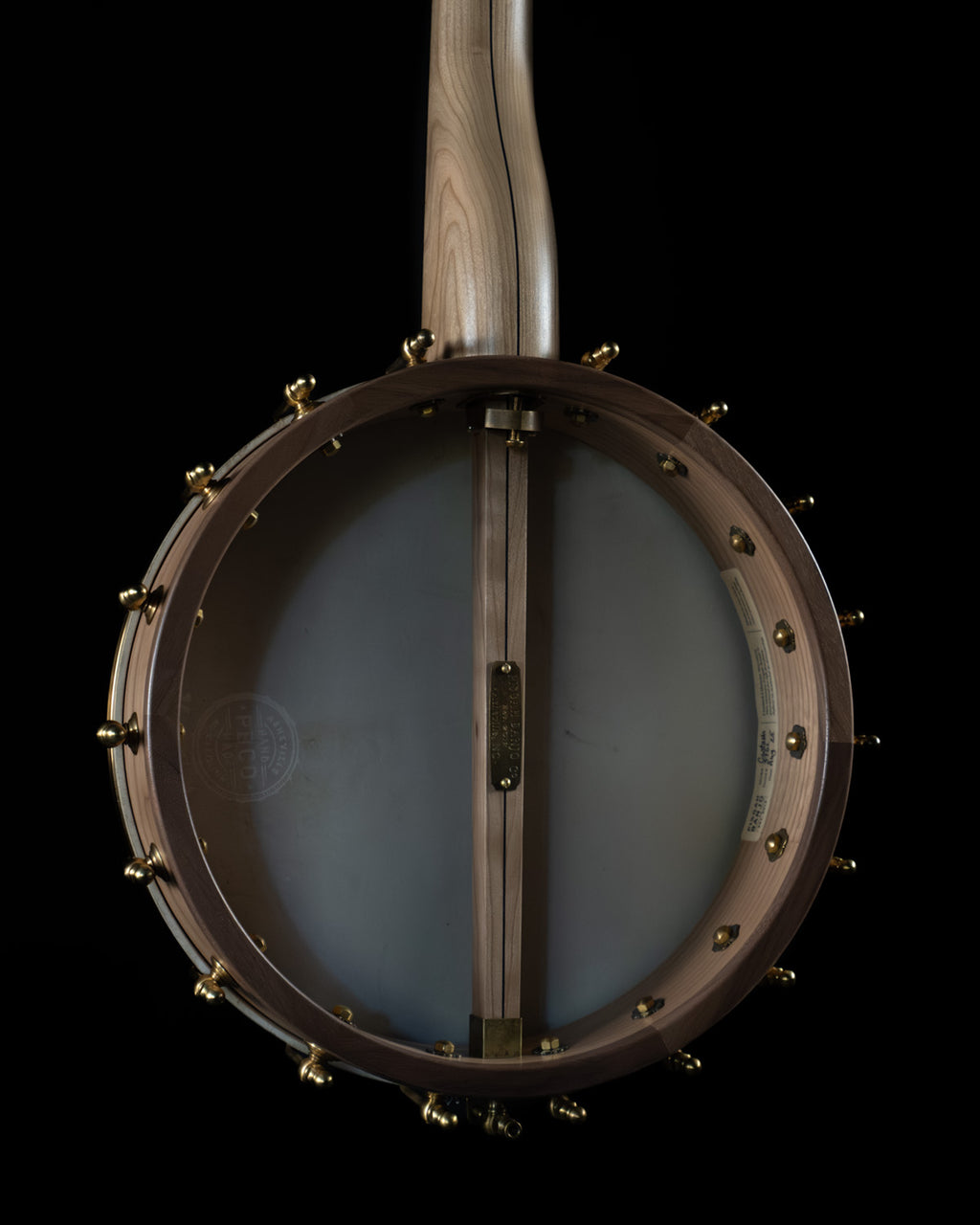 Pisgah 12" Custom Fretless Open Back Banjo, Cherry, Skin Head - NEW
