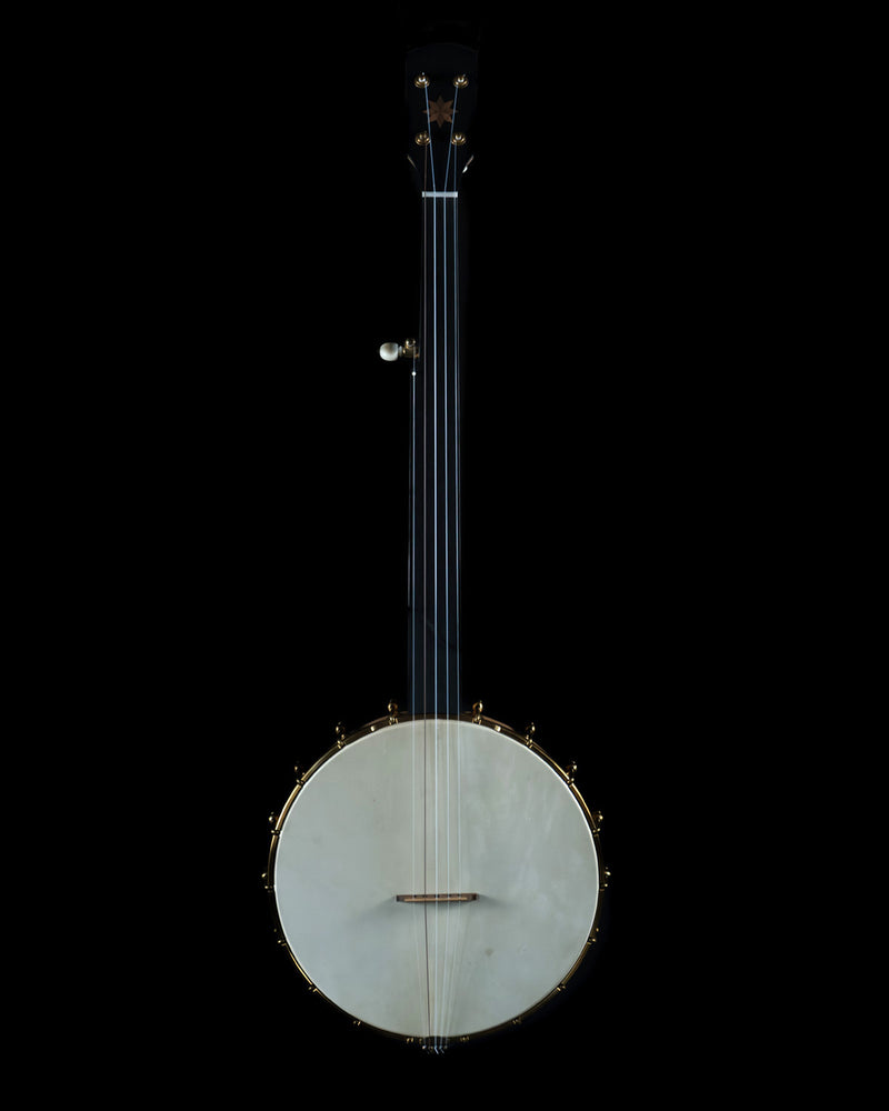 Pisgah 12" Custom Fretless Open Back Banjo, Cherry, Skin Head - NEW