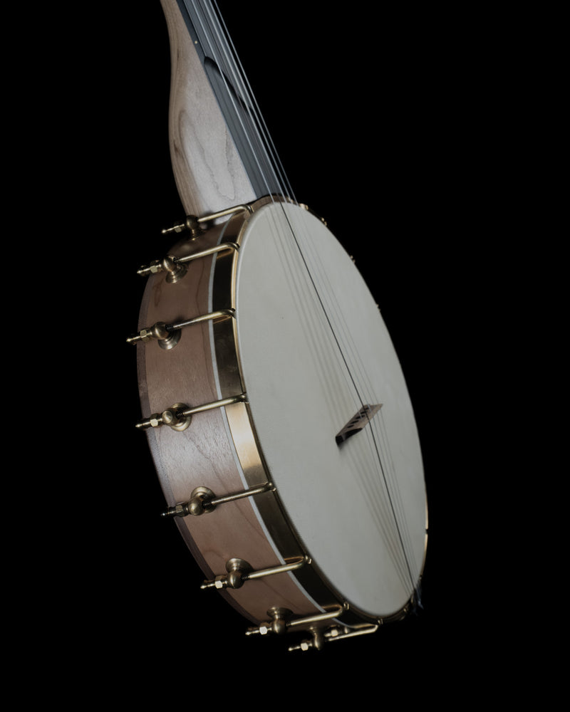 Pisgah 12" Custom Fretless Open Back Banjo, Cherry, Skin Head - NEW