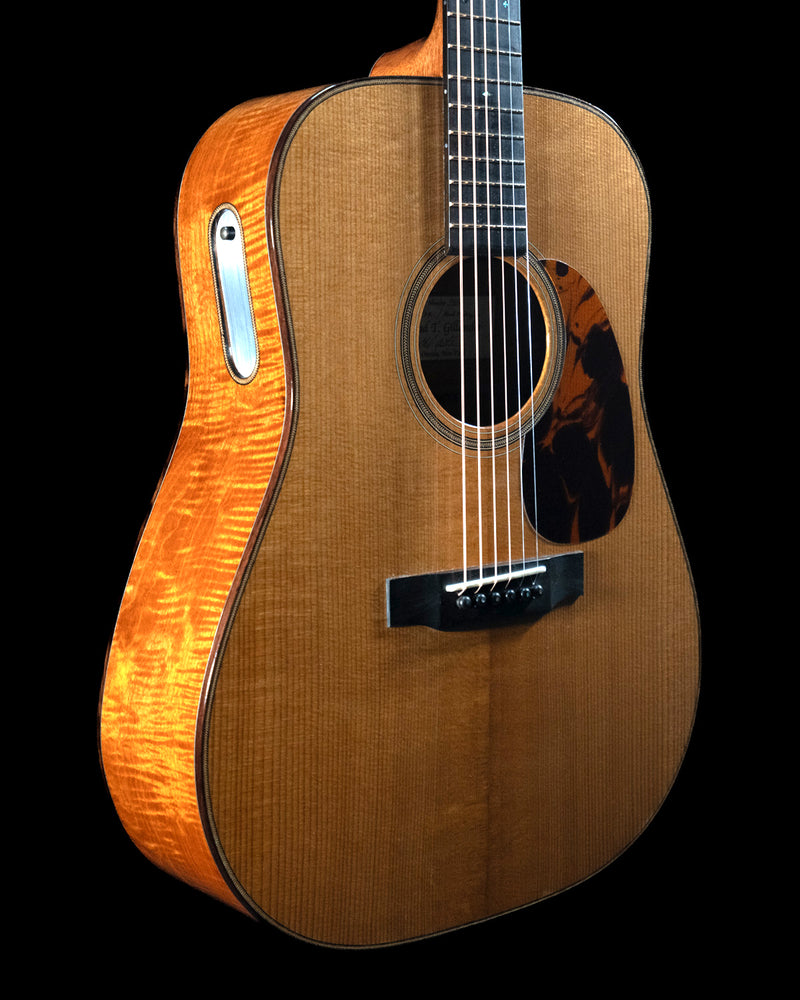 Chad Gillander Dreadnought, Torrefied Adirondack Spruce, Figured Mahogany, Sound port - NEW - SOLD