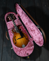 Calton Deluxe Mandolin Flight Case, Gibson Signature, Brown w/ Pink Interior - NEW