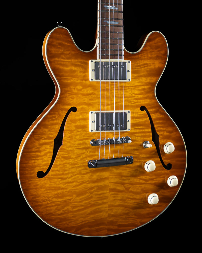 Collings I-35 Deluxe, Premium Quilt Top, ThroBak Pickups, Full Body Iced Tea Burst - NEW