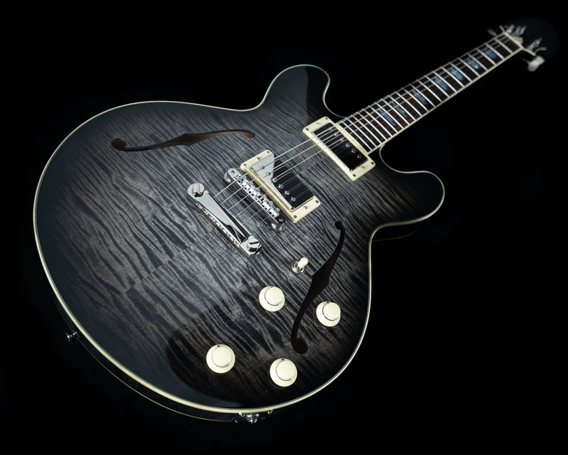 Collings I-35 Deluxe, Solid Maple, Acid Wash/Charcoal Burst Finish - NEW