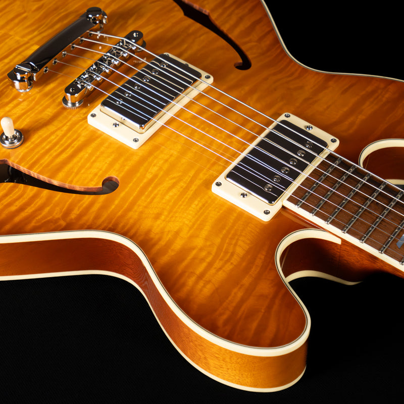 Collings I-35 Deluxe, Premium Quilt Top, ThroBak Pickups, Full Body Iced Tea Burst - NEW
