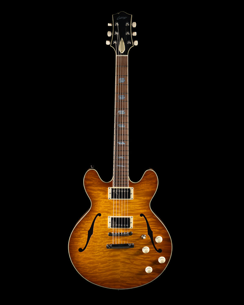Collings I-35 Deluxe, Premium Quilt Top, ThroBak Pickups, Full Body Iced Tea Burst - NEW