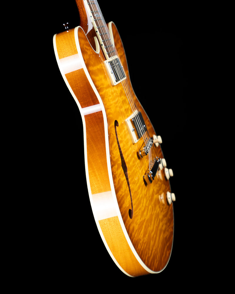 Collings I-35 Deluxe, Premium Quilt Top, ThroBak Pickups, Full Body Iced Tea Burst - NEW
