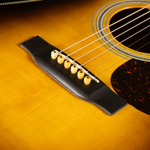 2007 MJ Franks Sunburst Dreadnought, Short Scale, Adirondack Spruce, Mahogany - USED