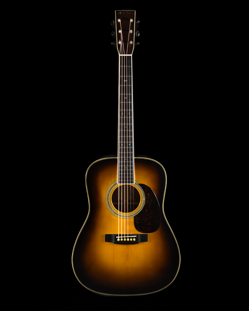 2007 MJ Franks Sunburst Dreadnought, Short Scale, Adirondack Spruce, Mahogany - USED