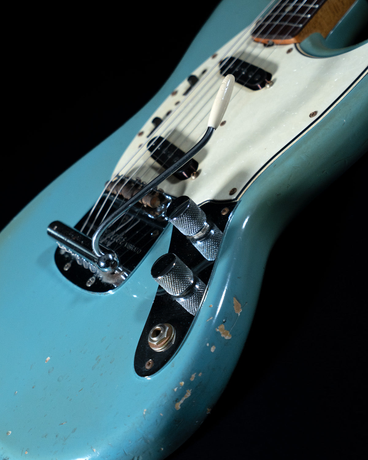 1965 Fender Mustang, Daphne Blue, Short Scale - USED