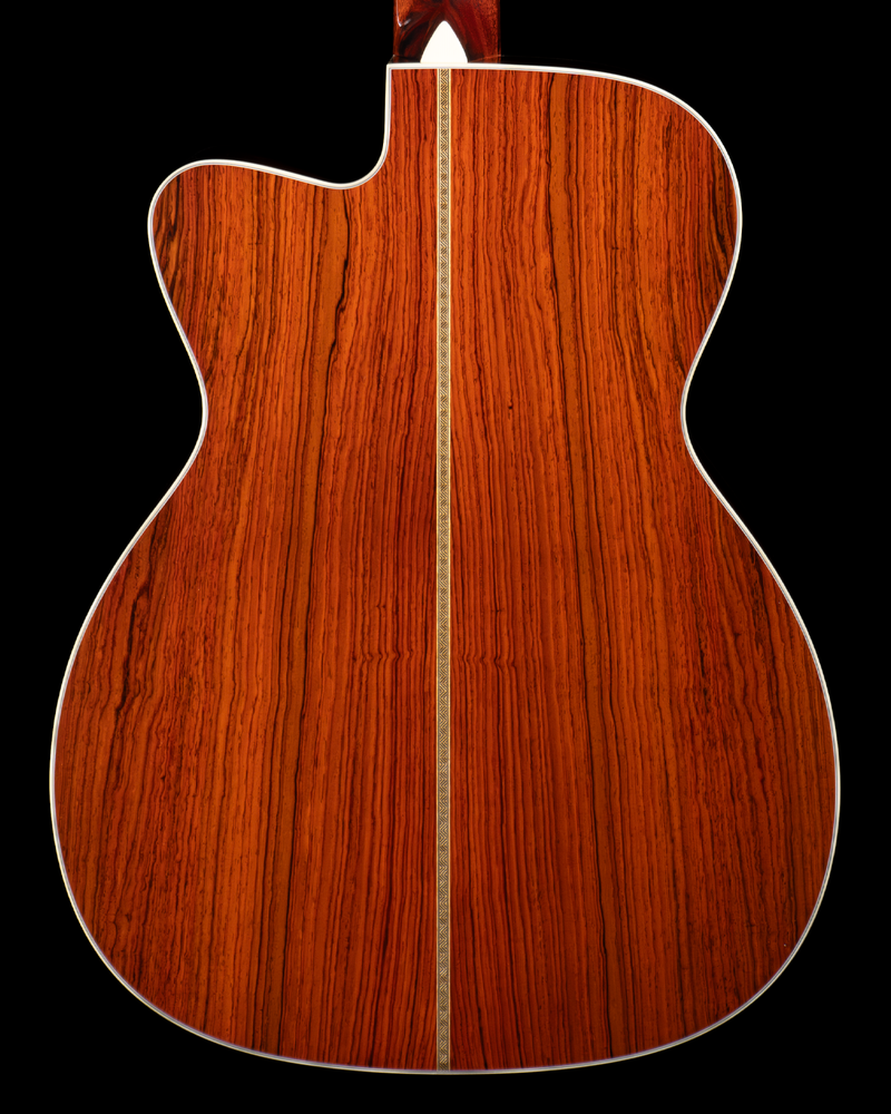 Collings OM2 Cutaway, Sitka Spruce, Cocobolo, Short Scale, Black Top - NEW