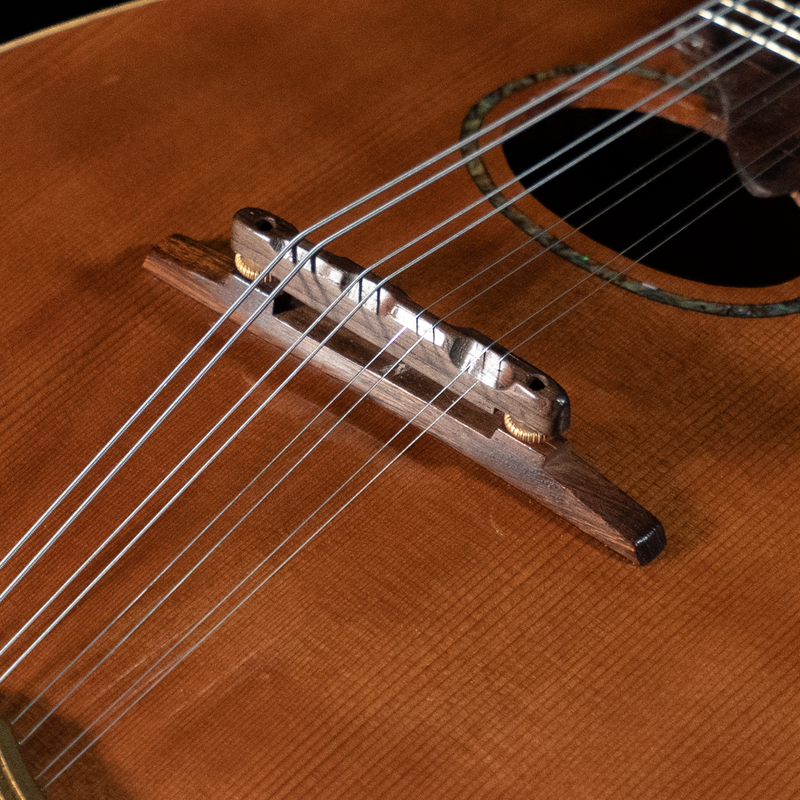 Old Wave Instruments 2005 Old Wave A Model Mandolin, Oval Hole, Curly Redwood, Mesquite - U ...