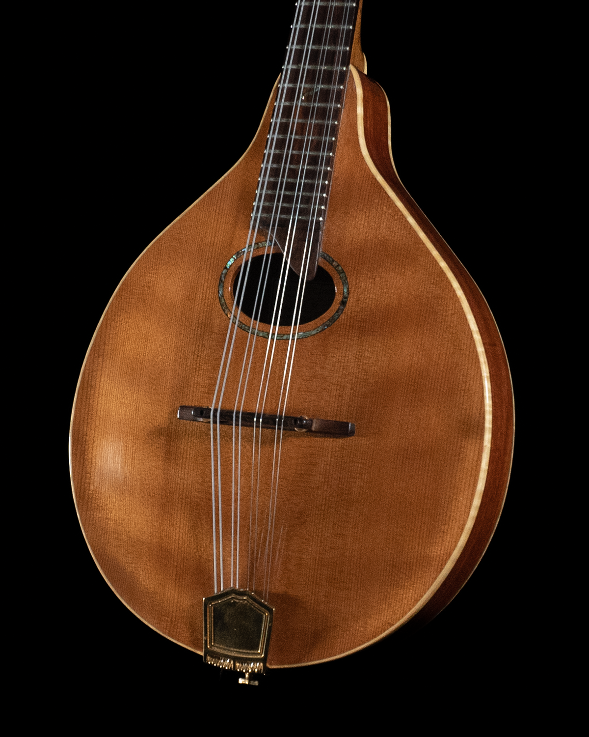 Old Wave Instruments 2005 Old Wave A Model Mandolin, Oval Hole, Curly Redwood, Mesquite - U ...