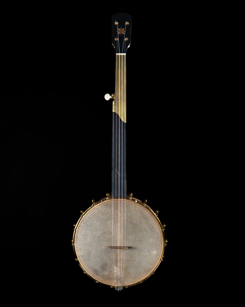 Pisgah 12" Custom Fretless Banjo, Cherry Rim, Skin Head - NEW