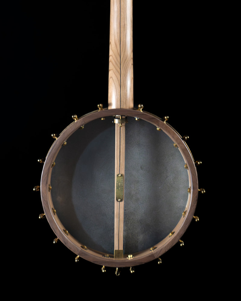 Pisgah 12" Custom Fretless Banjo, Cherry Rim, Skin Head - NEW
