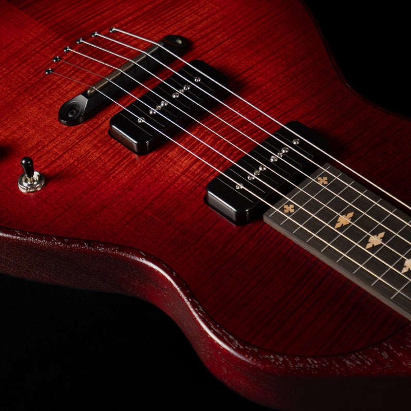 Beard Trailhead Lap Steel, Two-Tone Cherry, Flamed Maple, Lollar P90s - NEW
