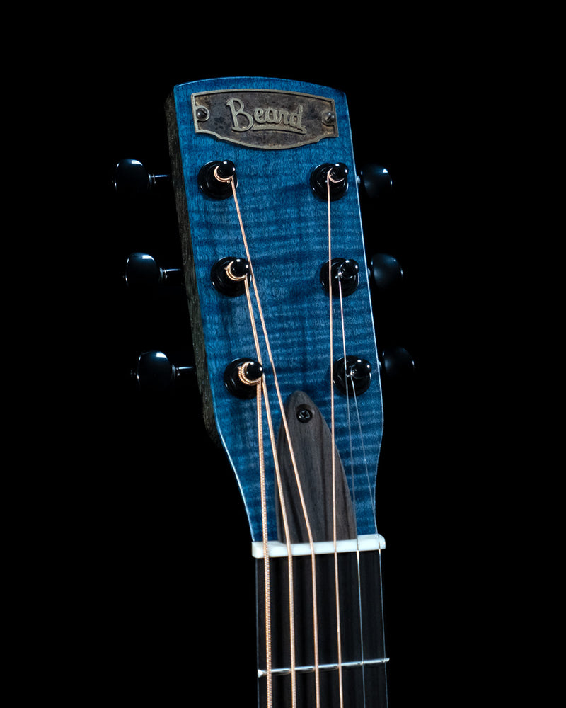 Beard Trailhead, Curly Maple, Blue Denim Finish, Cutaway, Nashville Pickup - NEW