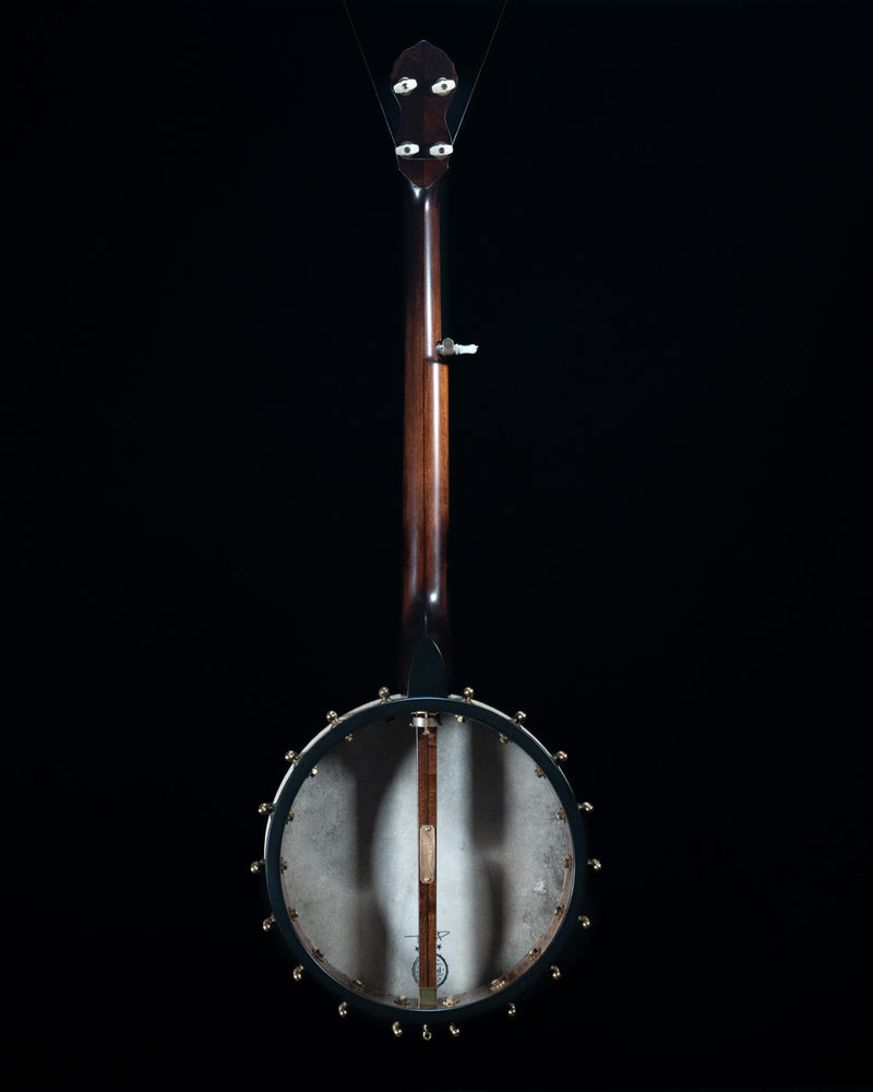 Pisgah custom Tubaphone 12" Open Back Banjo, Stained Curly Maple, Skin Head, Eclipse Bridge - NEW