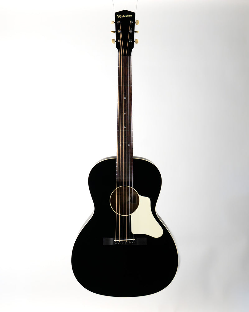 Waterloo WL-14 XTR, X-Braced, Truss Rod, Small Neck, Jet Black