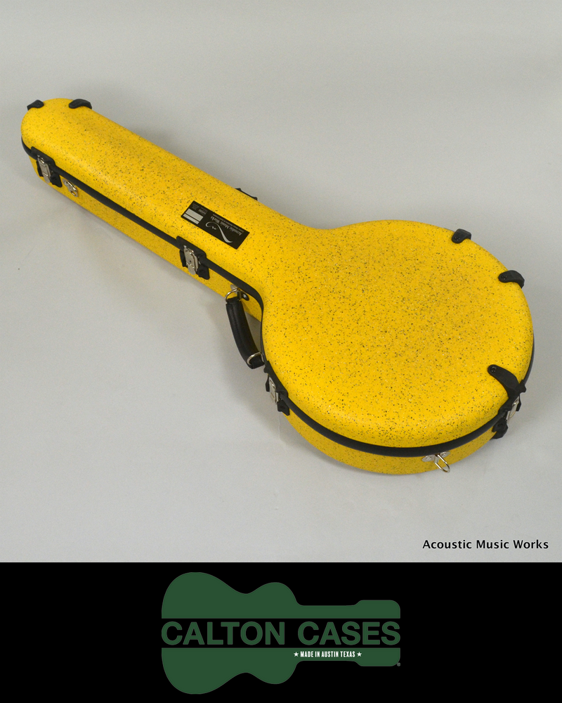 Calton Banjo Case, Yellow Granite, Black