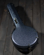 Calton Cases Bluegrass Banjo Case, Gunmetal Silver Sparkle, Black Interior - SOLD