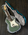 Calton Stratocaster and Telecaster Case, Teal Granite, Silver Interior - NEW - SOLD