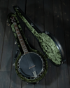 Calton Cases Bluegrass, Resonator Banjo Case, Fools Good Sparkle, Green Interior - USED - SOLD