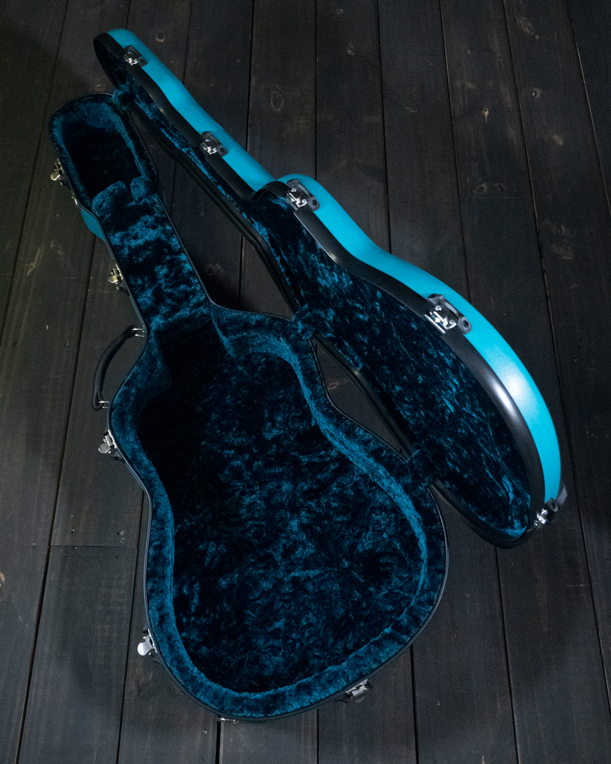 Calton Cases Dreadnought Case Square Shoulder Teal Aqua Interior NEW SOLD