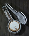 Calton Cases Resonator, Bluegrass Banjo Case, White Pearl, Silver Interior - NEW - SOLD