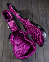 Calton Cases Les Paul Case, Black w/ Heavy Splatter, Purple Interior - NEW - SOLD