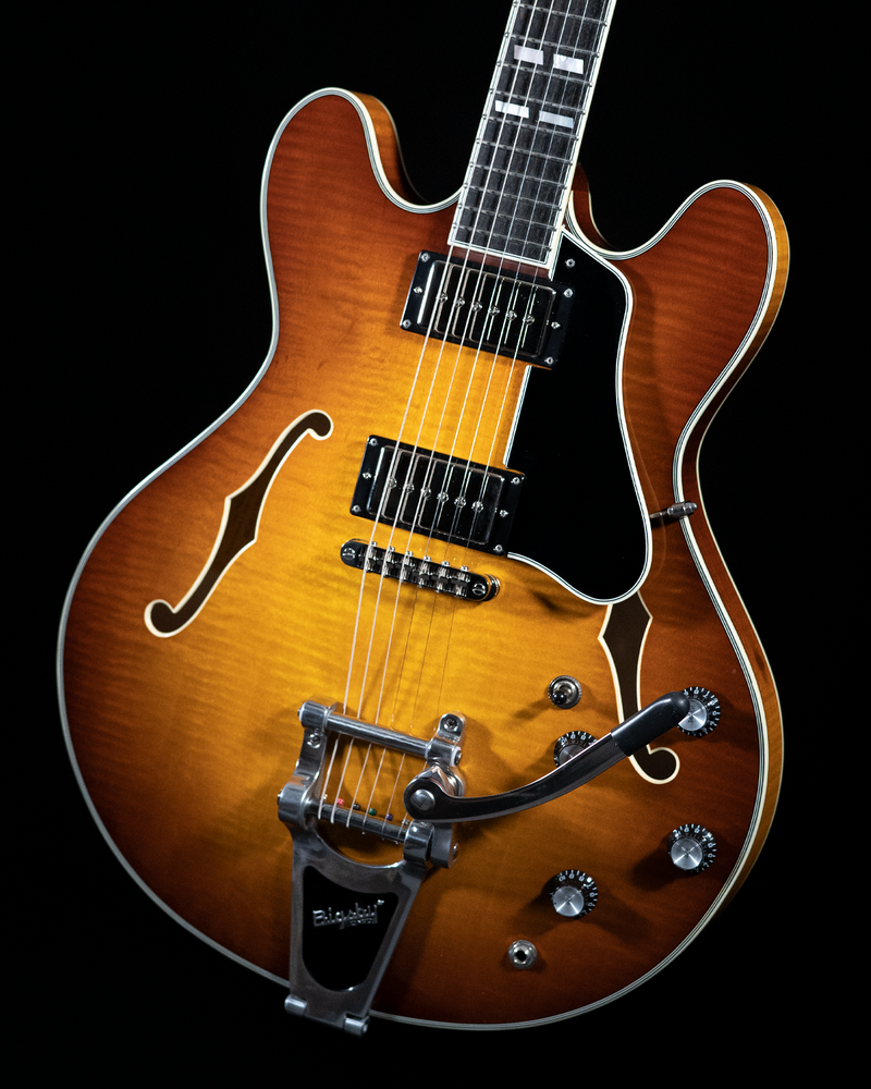Eastman T486B Thinline, Maple, Seymour Duncan Pickups, Bigsby, Gold Burst Finish - NEW - SOLD