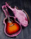 Calton Cases J-35, J-45 Jumbo Case, Gibson Signature Series, Brown, Pink - NEW - SOLD