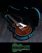 Calton Les Paul Case, Teal, Black