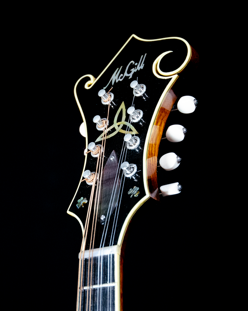 Tom McGill F-Model Mandolin, Burled Ash, Red Spruce, Varnish - SOLD