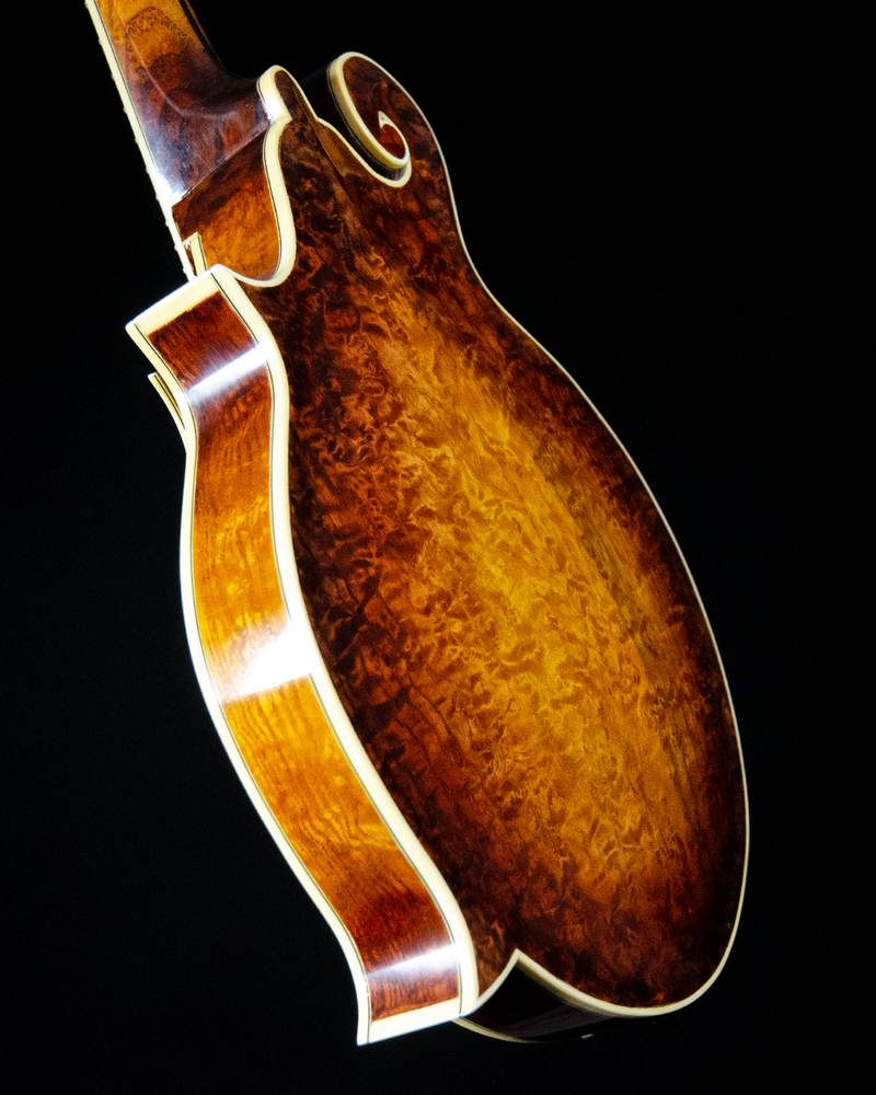 Tom McGill F-Model Mandolin, Burled Ash, Red Spruce, Varnish - SOLD