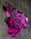 Calton Cases OM, Orchestra Model Case, Black w/ Splatter, Purple Interior - NEW - SOLD