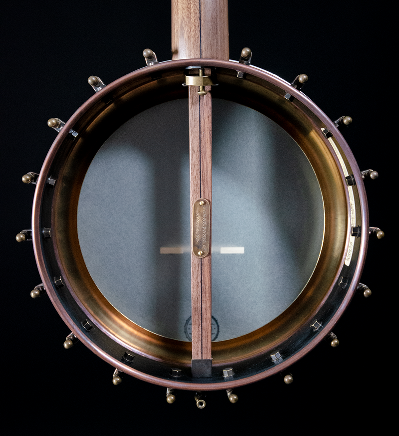 Pisgah Walnut Dobson Rambler Special, 11" Open Back Banjo, Copper Spun Rim - SOLD