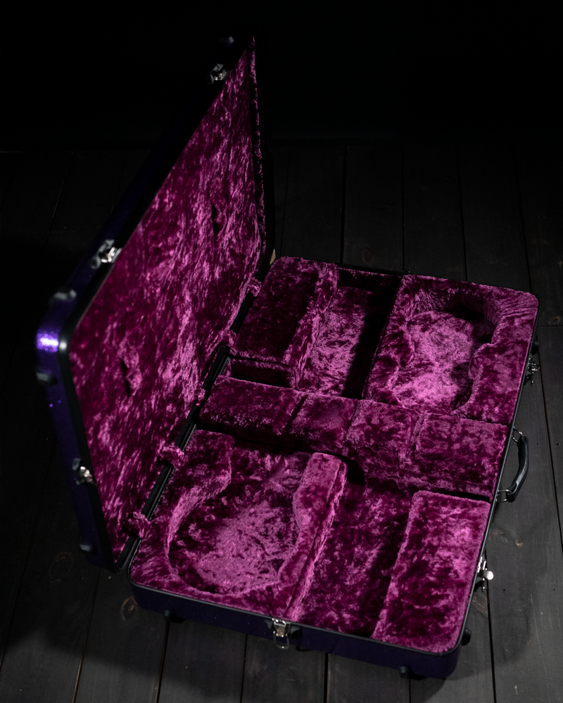 Calton Cases "The Deuce" Mandolin/Fiddle Case, Purple Sparkle, Purple Interior - NOS