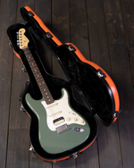 Calton Cases Stratocaster/Telecaster Case, Orange Granite w/ Black Interior - NEW - SOLD