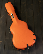 Calton Cases Stratocaster/Telecaster Case, Orange Granite w/ Black Interior - NEW - SOLD